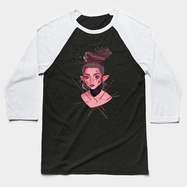 Sharp elf Baseball T-Shirt by fabiobottega